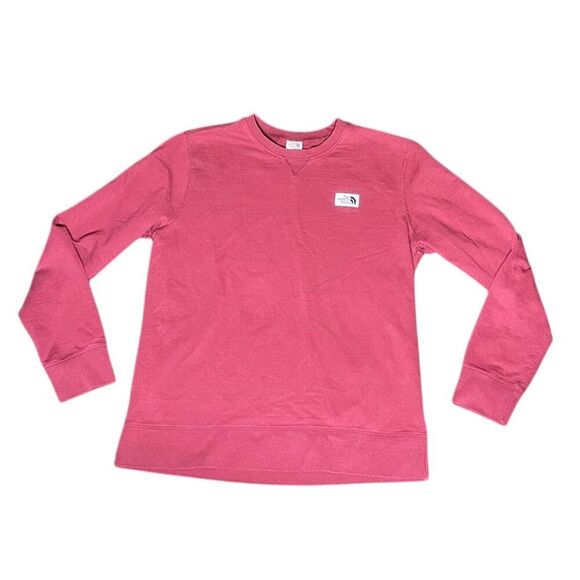 The North Face Unisex Crew Neck Sweatshirt Burgundy Size XL Long Sleeve - Picture 1 of 3